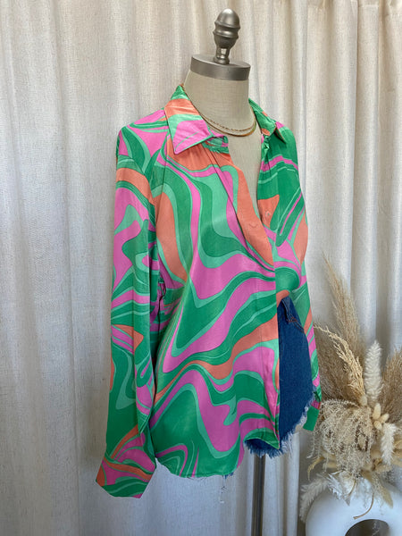 Malibu - Satin Blouse