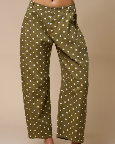 So chic - polka dot barrel jeans
