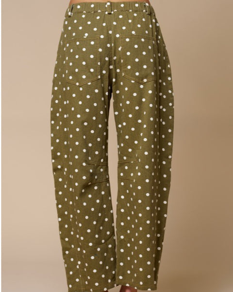 So chic - polka dot barrel jeans
