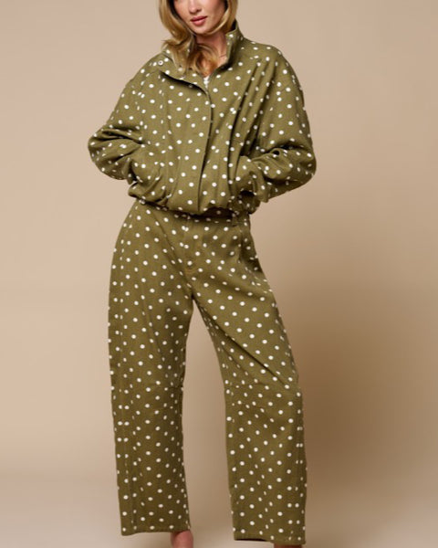So chic - polka dot barrel jeans
