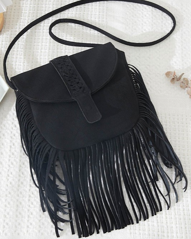 Gypsy Queen- Fringe Suede Bag