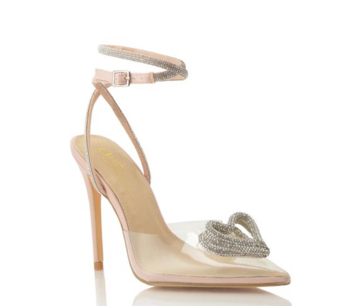 Sweet Dreams - Rhinestone Clear Heels