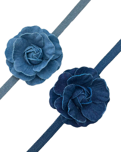 Denim flower - Choker