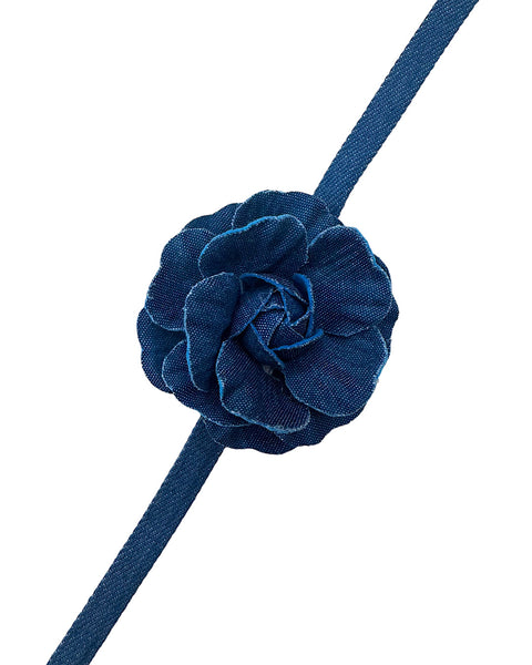 Denim flower - Choker