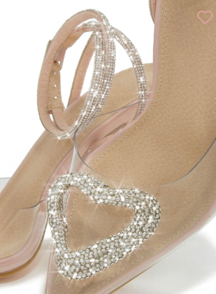 Sweet Dreams - Rhinestone Clear Heels