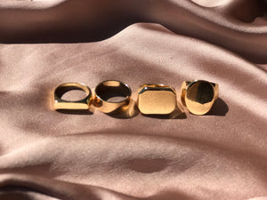 The Perfect Gold Ring Set