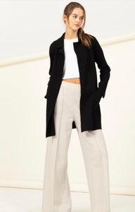 Cozy Feels : Long sleeve Lapel Duster Cardigan