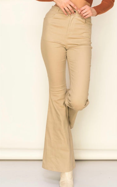 Looking Crisp  - Hight Waist Flare Pants