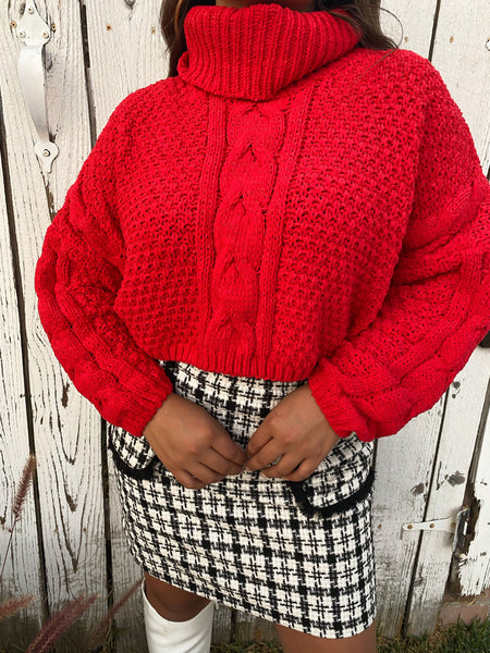 Chunky Cropped Sweater