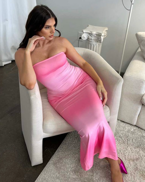 Color me - Ombre Tube Dress