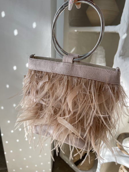 Flamingo - Feather purse