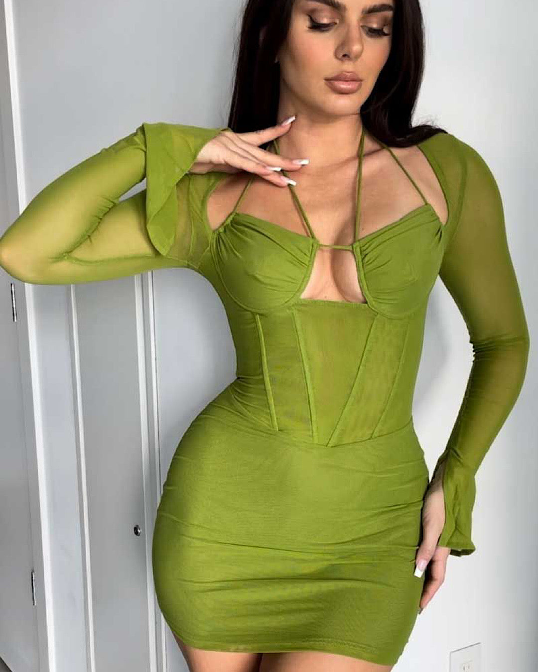 Cancun Vibes - Green Dress