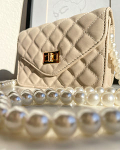 Fancy - Quilted Bag with Pearl’s