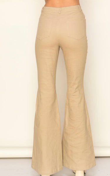 Looking Crisp  - Hight Waist Flare Pants