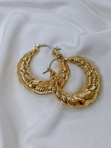 Croissant Hoops -Earrings