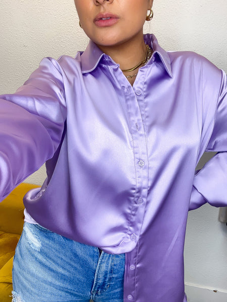 Dinner plans - Satin blouse