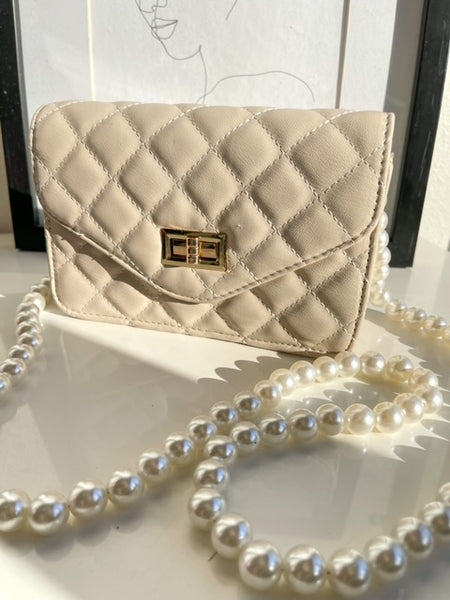 Fancy - Quilted Bag with Pearl’s