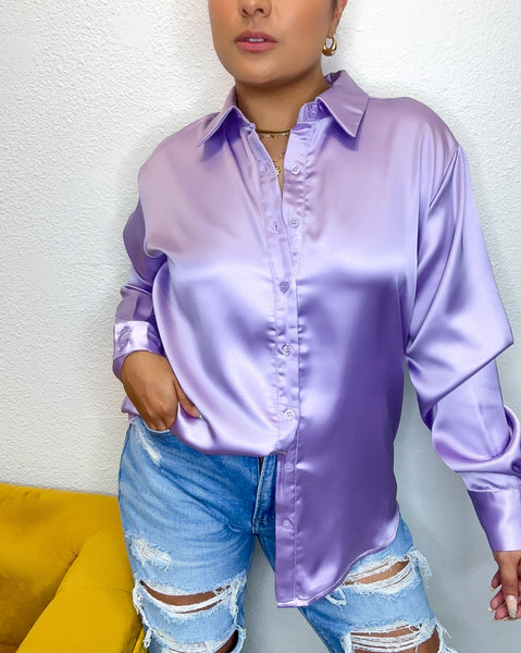 Dinner plans - Satin blouse