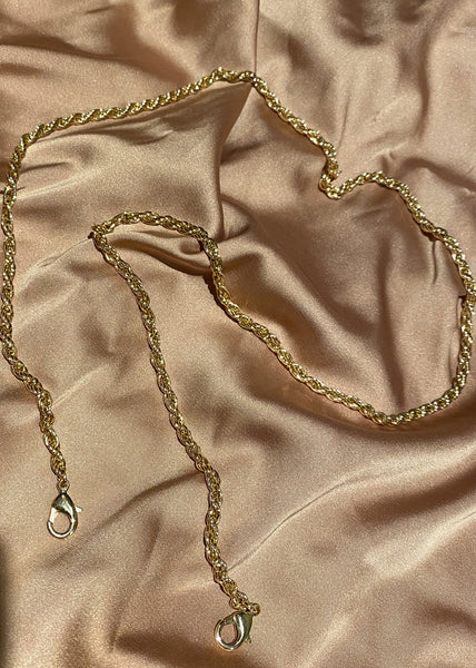 Rope Gold Mask Chain